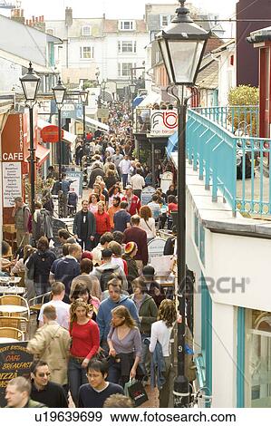 Stock Photo - Busy Lanes in Brighton. Fotosearch