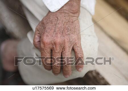 Stock Photo - Close Up of Senior Man's Hands. Fotosearch