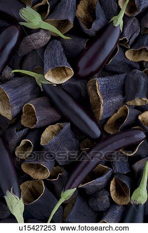 Stock Image - Dried Eggplants. Fotosearch