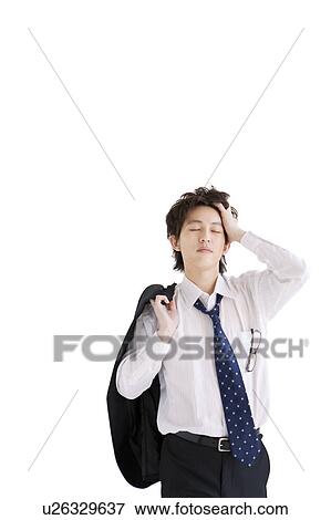 Exhausted businessman View Large Photo Image Stock Photo - Exhausted businessman. Fotosearch