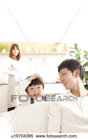 Family at kitchen View Large Photo Image Stock Photography - Family at kitchen . Fotosearch