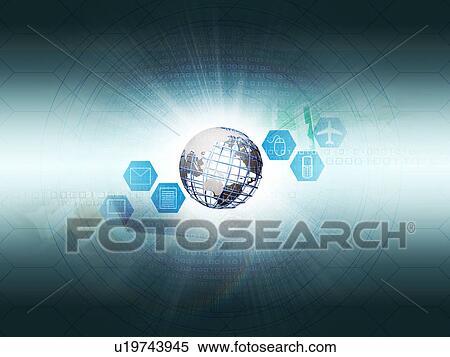 Globe, Binary numbers and images View Large Photo Image Stock Photography - Globe, Binary numbers and images. Fotosearch