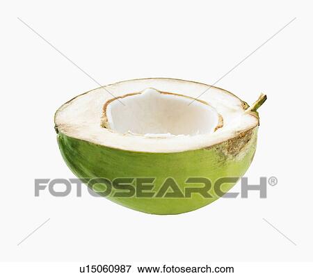 Stock Photo - Half of a coconut. Fotosearch