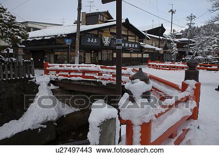 Stock Image - Hida-takayama in Winter. Fotosearch
