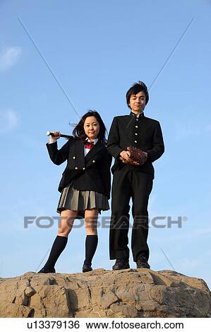 Stock Photograph - High school students. Fotosearch
