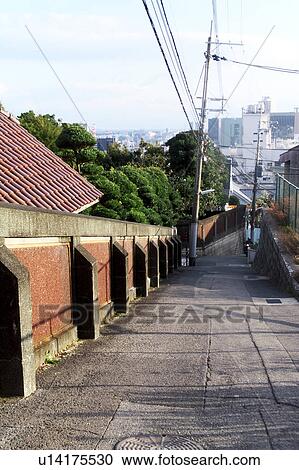 Stock Image - Hill in Kobe. Fotosearch