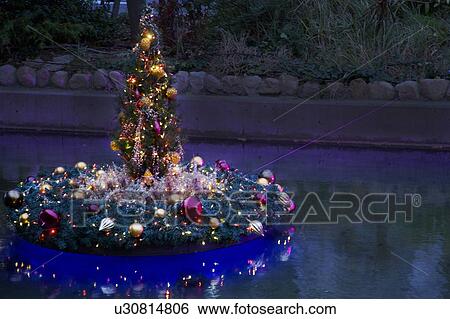 Stock Photograph - Illuminated Christmas Tree. Fotosearch