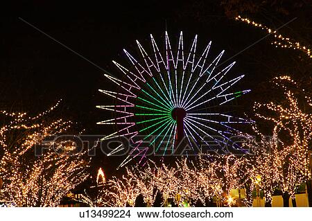 Picture - Illuminated Ferris Wheel. Fotosearch