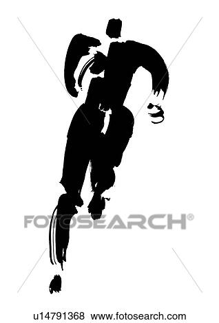 Stock Photo - Illustration of man running. Fotosearch