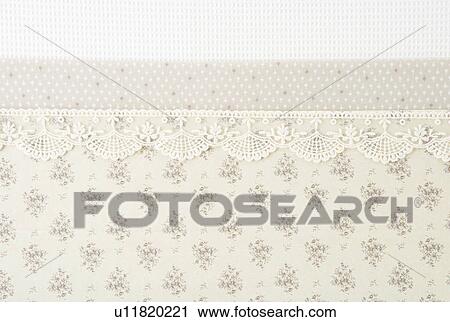 Stock Image - Lace and textiles. Fotosearch