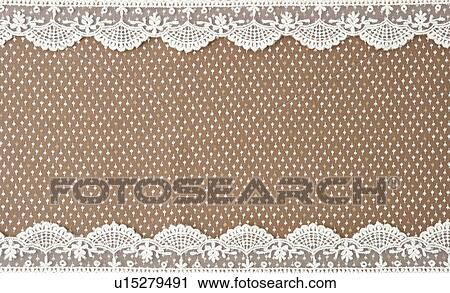 Stock Image - Lace and textiles. Fotosearch