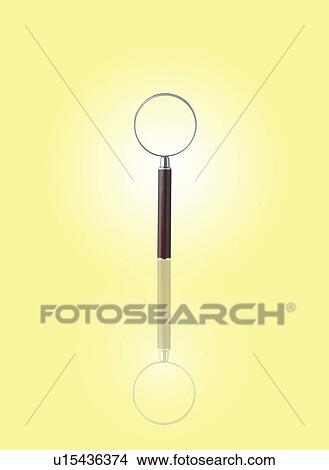 Picture - Magnifying glass, digital composite. Fotosearch