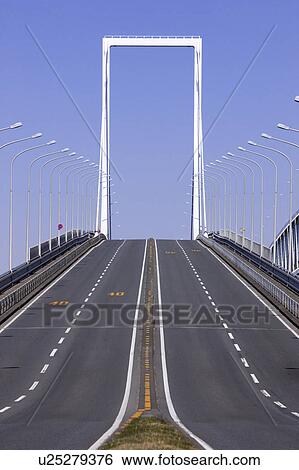 Stock Photograph - Motorway and Clear Blue Sky. Fotosearch