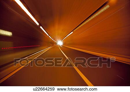 Stock Photo - Motorway Tunnel. Fotosearch