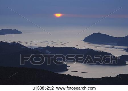 Stock Image - Mushiage Bay in Seto, Okayama Prefecture. Fotosearch