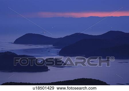 Stock Photo - Mushiage Bay in Seto, Okayama Prefecture. Fotosearch