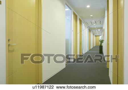 Office corridor View Large Photo Image Stock Image - Office corridor. Fotosearch