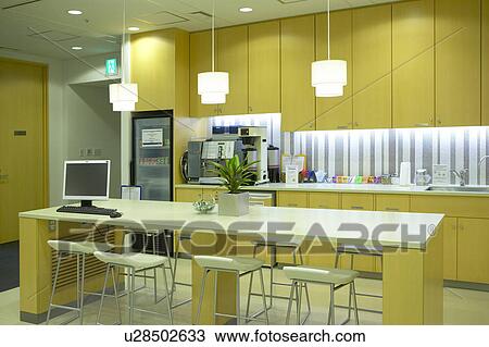 Office lunch room View Large Photo Image Stock Image - Office lunch room. Fotosearch