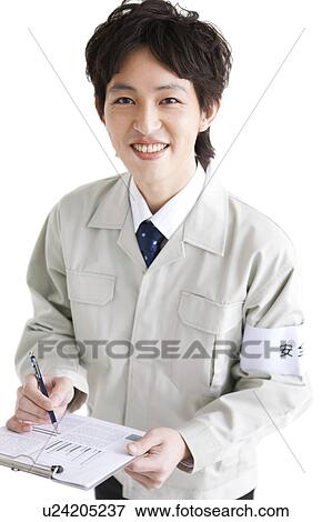 Stock Photo - Portrait of an architect. Fotosearch