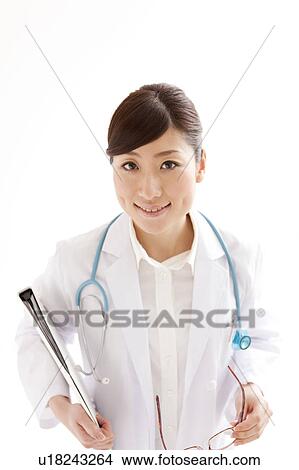 Portrait of female doctor View Large Photo Image Picture - Portrait of female doctor. Fotosearch