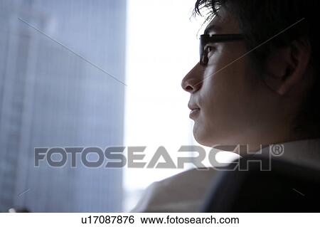 Stock Photograph - Profile of businessman. Fotosearch