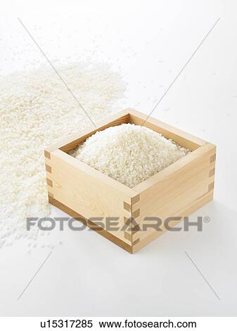 Stock Photography - Rice in masu. Fotosearch