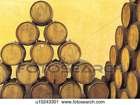 Stock Image - Sake Barrels. Fotosearch