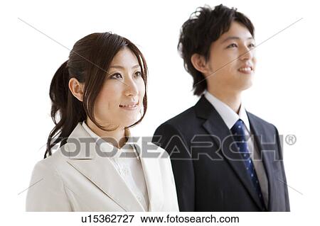 Side view of business people View Large Photo Image Stock Photo - Side view of business people. Fotosearch