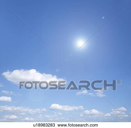 Stock Image - Sky and sun. Fotosearch