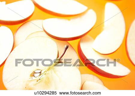 Slices of apples View Large Photo Image Stock Photography - Slices of apples. Fotosearch