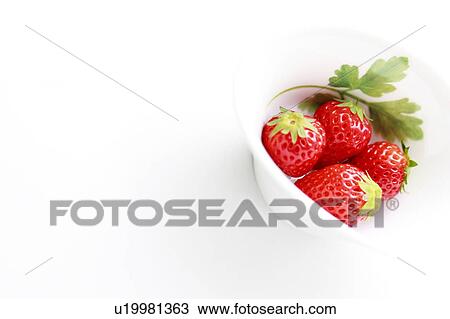 Stock Image - Strawberry in a bowl. Fotosearch