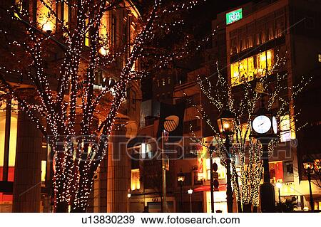 Stock Photo - Streetview at Night. Fotosearch