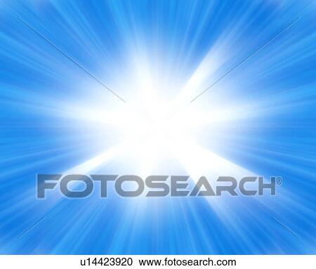 Stock Image - Sunbeam, Digitally generated image. Fotosearch