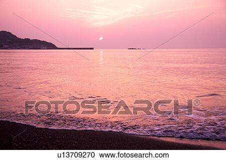 Tateyama Harbor at Sunset View Large Photo Image Stock Image - Tateyama Harbor at Sunset. Fotosearch