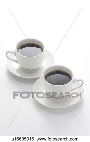 Stock Photograph - Two cups of coffee. Fotosearch