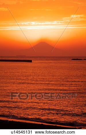 View From Tateyama Harbor, Mount Fuji in Distance View Large Photo Image Stock Image - View From Tateyama Harbor, Mount Fuji in Distance. Fotosearch