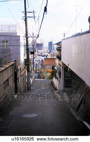 Stock Photograph - View of Kobe From Hill. Fotosearch