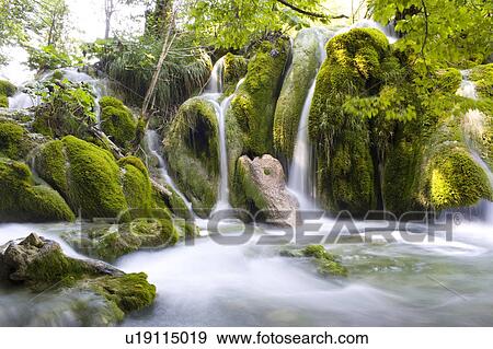 Stock Photo - Waterfall. Fotosearch