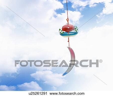 Stock Image - Wind chime, Digital Composite. Fotosearch