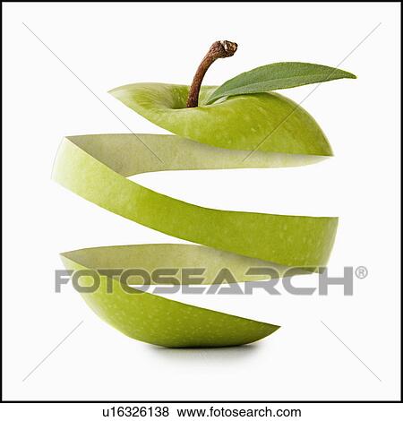 Apple peel in apple shape, studio shot View Large Photo Image Stock Photo - Apple peel in apple shape, studio shot. Fotosearch