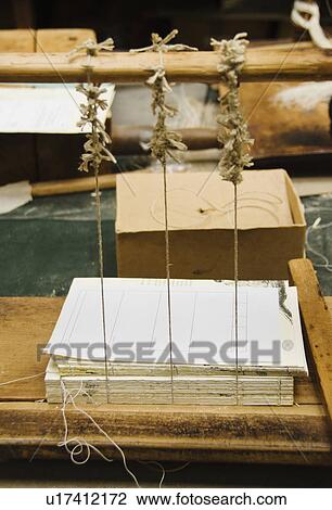 Book binding workshop View Large Photo Image Stock Image - Book binding workshop. Fotosearch