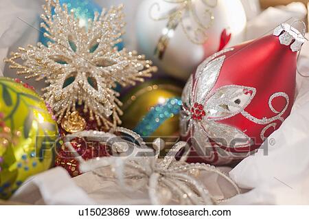Stock Photo - Christmas baubles. Fotosearch
