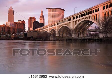 Cleveland, USA, Ohio Cleveland, cityscape with arch bridge View Large Photo Image Stock Image - Cleveland, USA, Ohio Cleveland, cityscape with arch bridge. Fotosearch