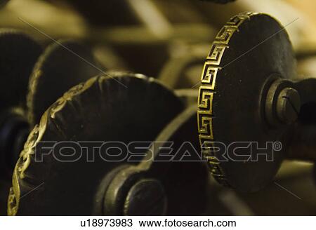 Close up of antique printing press View Large Photo Image Stock Image - Close up of antique printing press. Fotosearch