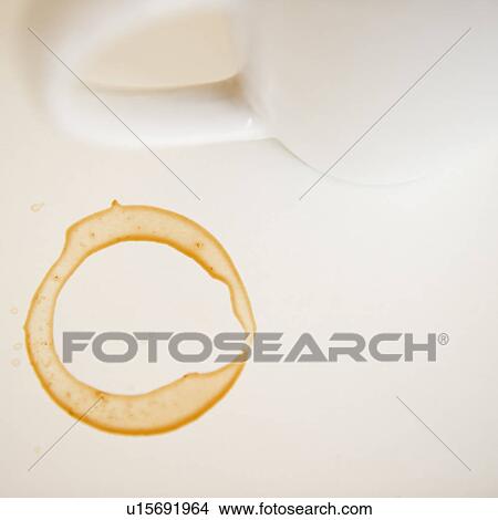 Picture - Close up of coffee stain. Fotosearch