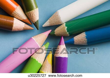 Close up of colored pens View Large Photo Image Stock Photo - Close up of colored pens. Fotosearch