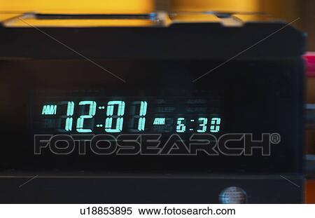 Close-up of digital alarm clock View Large Photo Image Stock Photography - Close-up of digital alarm clock. Fotosearch