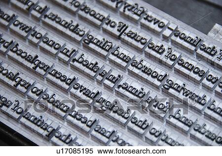 Stock Photography - Close up of printing plate. Fotosearch