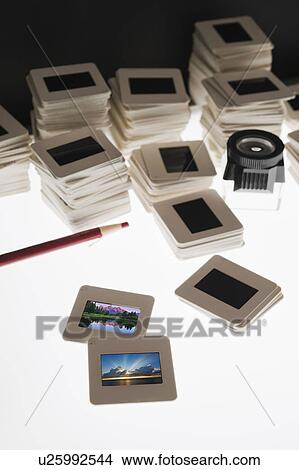 Close up of slides and on light box View Large Photo Image Picture - Close up of slides and on light box. Fotosearch