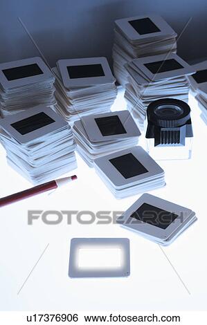 Close up of slides and on light box View Large Photo Image Stock Photograph - Close up of slides and on light box. Fotosearch